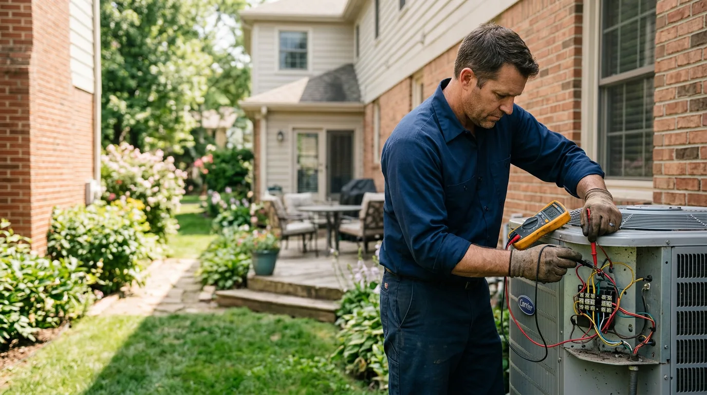 HVAC technician working near Hammond, IN